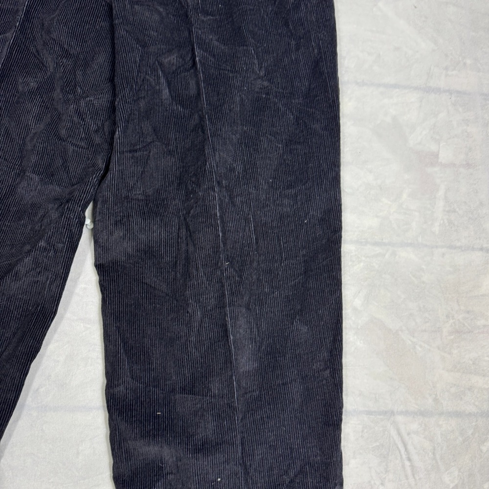 Vintage Dockers Cordrouy Pants Mens Black Classic Fit Pleated Size W34 L30 NWT - Picture 7 of 16